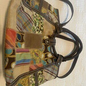 Ladies Fossil Brand Purse Patchwork